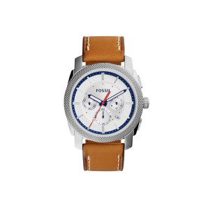 Uhrenarmband Fossil FS5063 Leder Braun 24mm